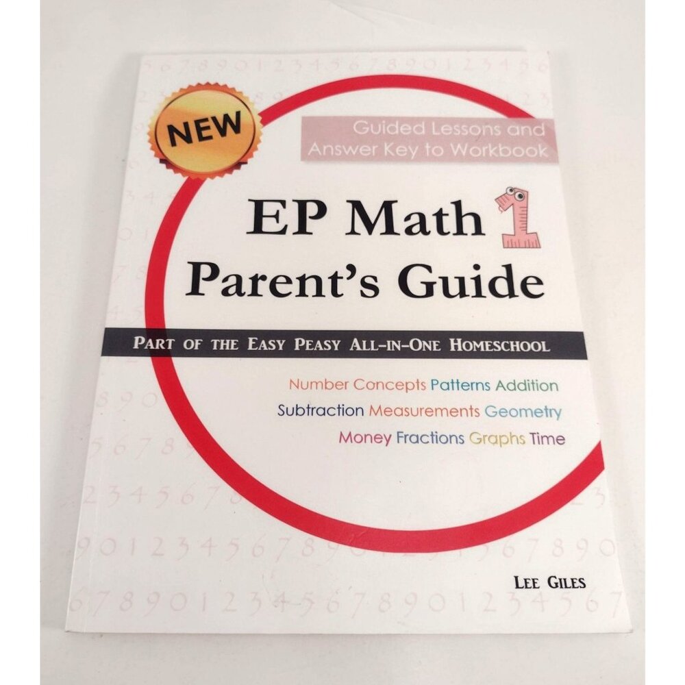 EP Math 1 Parents Guide By Lee Giles Homeschool Education Teaching